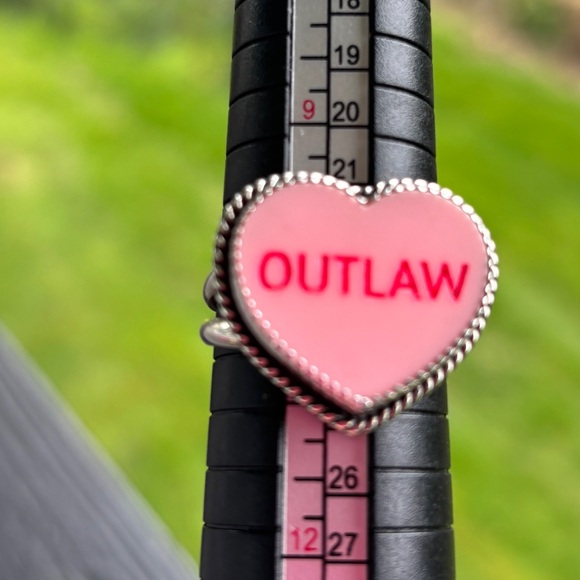 Jewelry - OUTLAW Pink Heart Statement Ring - Women Jewelry